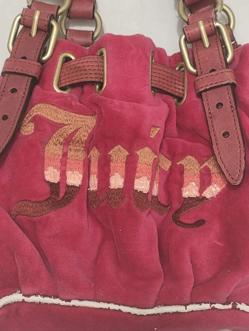 Juicy Couture removed leather